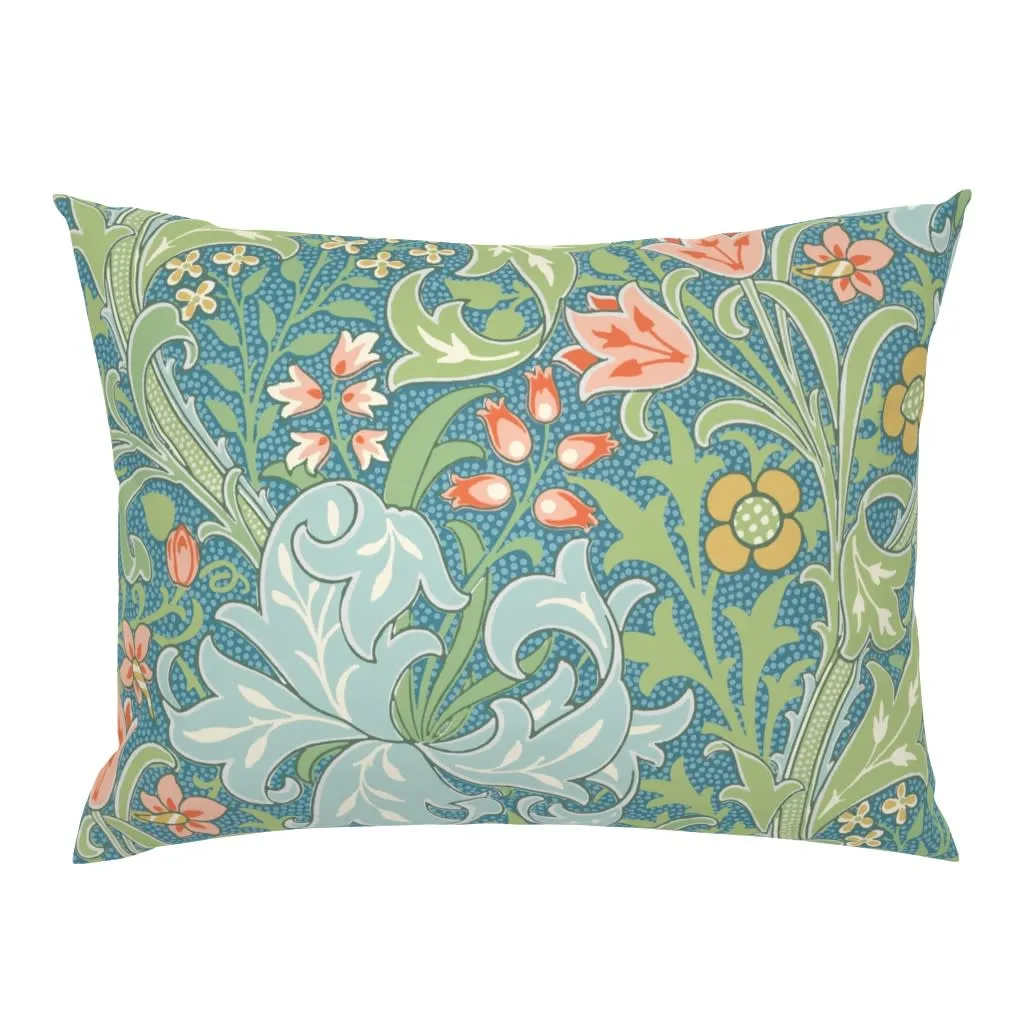 Victorian floral standard pillow shams